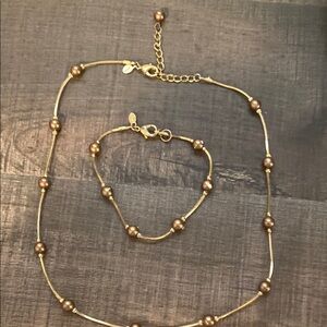 Monet Necklace and Bracket Set